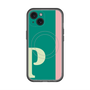 スリムプロテクションプレミアムケース with MagSafe［ オリジナル - initial color line - P green ］