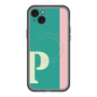 スリムプロテクションプレミアムケース with MagSafe［ オリジナル - initial color line - P green ］