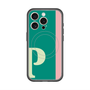 スリムプロテクションプレミアムケース with MagSafe［ オリジナル - initial color line - P green ］