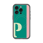 スリムプロテクションプレミアムケース with MagSafe［ オリジナル - initial color line - P green ］