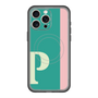 スリムプロテクションプレミアムケース with MagSafe［ オリジナル - initial color line - P green ］