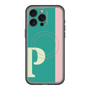 スリムプロテクションプレミアムケース with MagSafe［ オリジナル - initial color line - P green ］