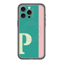 スリムプロテクションプレミアムケース with MagSafe［ オリジナル - initial color line - P green ］