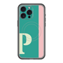 スリムプロテクションプレミアムケース with MagSafe［ オリジナル - initial color line - P green ］