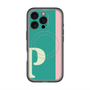 スリムプロテクションプレミアムケース with MagSafe［ オリジナル - initial color line - P green ］