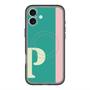 スリムプロテクションプレミアムケース with MagSafe［ オリジナル - initial color line - P green ］