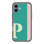 スリムプロテクションプレミアムケース with MagSafe［ オリジナル - initial color line - P green ］