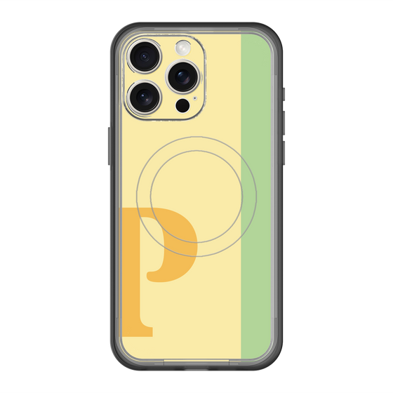 スリムプロテクションプレミアムケース with MagSafe［ オリジナル - initial color line - P yellow ］