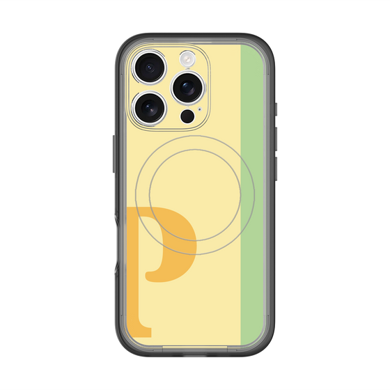 スリムプロテクションプレミアムケース with MagSafe［ オリジナル - initial color line - P yellow ］