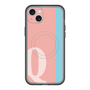 スリムプロテクションプレミアムケース with MagSafe［ オリジナル - initial color line - Q pink ］