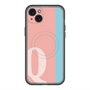スリムプロテクションプレミアムケース with MagSafe［ オリジナル - initial color line - Q pink ］