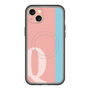 スリムプロテクションプレミアムケース with MagSafe［ オリジナル - initial color line - Q pink ］