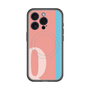 スリムプロテクションプレミアムケース with MagSafe［ オリジナル - initial color line - Q pink ］