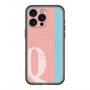 スリムプロテクションプレミアムケース with MagSafe［ オリジナル - initial color line - Q pink ］