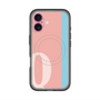 スリムプロテクションプレミアムケース with MagSafe［ オリジナル - initial color line - Q pink ］