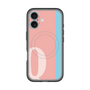 スリムプロテクションプレミアムケース with MagSafe［ オリジナル - initial color line - Q pink ］