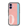 スリムプロテクションプレミアムケース with MagSafe［ オリジナル - initial color line - Q pink ］