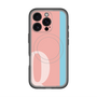 スリムプロテクションプレミアムケース with MagSafe［ オリジナル - initial color line - Q pink ］
