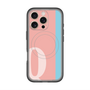 スリムプロテクションプレミアムケース with MagSafe［ オリジナル - initial color line - Q pink ］