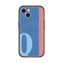 スリムプロテクションプレミアムケース with MagSafe［ オリジナル - initial color line - Q blue ］