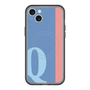 スリムプロテクションプレミアムケース with MagSafe［ オリジナル - initial color line - Q blue ］