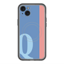 スリムプロテクションプレミアムケース with MagSafe［ オリジナル - initial color line - Q blue ］