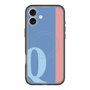 スリムプロテクションプレミアムケース with MagSafe［ オリジナル - initial color line - Q blue ］