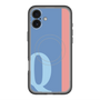 スリムプロテクションプレミアムケース with MagSafe［ オリジナル - initial color line - Q blue ］
