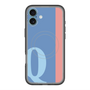 スリムプロテクションプレミアムケース with MagSafe［ オリジナル - initial color line - Q blue ］