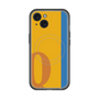 スリムプロテクションプレミアムケース with MagSafe［ オリジナル - initial color line - Q orange ］