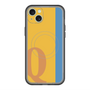 スリムプロテクションプレミアムケース with MagSafe［ オリジナル - initial color line - Q orange ］