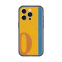 スリムプロテクションプレミアムケース with MagSafe［ オリジナル - initial color line - Q orange ］