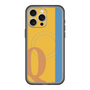 スリムプロテクションプレミアムケース with MagSafe［ オリジナル - initial color line - Q orange ］
