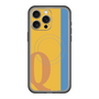 スリムプロテクションプレミアムケース with MagSafe［ オリジナル - initial color line - Q orange ］