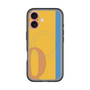スリムプロテクションプレミアムケース with MagSafe［ オリジナル - initial color line - Q orange ］