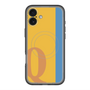 スリムプロテクションプレミアムケース with MagSafe［ オリジナル - initial color line - Q orange ］