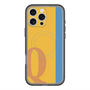 スリムプロテクションプレミアムケース with MagSafe［ オリジナル - initial color line - Q orange ］