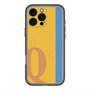 スリムプロテクションプレミアムケース with MagSafe［ オリジナル - initial color line - Q orange ］
