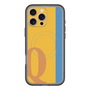 スリムプロテクションプレミアムケース with MagSafe［ オリジナル - initial color line - Q orange ］