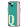 スリムプロテクションプレミアムケース with MagSafe［ オリジナル - initial color line - Q green ］