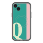 スリムプロテクションプレミアムケース with MagSafe［ オリジナル - initial color line - Q green ］