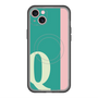 スリムプロテクションプレミアムケース with MagSafe［ オリジナル - initial color line - Q green ］