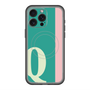スリムプロテクションプレミアムケース with MagSafe［ オリジナル - initial color line - Q green ］