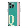 スリムプロテクションプレミアムケース with MagSafe［ オリジナル - initial color line - Q green ］