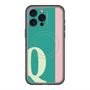 スリムプロテクションプレミアムケース with MagSafe［ オリジナル - initial color line - Q green ］