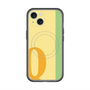 スリムプロテクションプレミアムケース with MagSafe［ オリジナル - initial color line - Q yellow ］