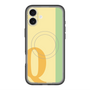 スリムプロテクションプレミアムケース with MagSafe［ オリジナル - initial color line - Q yellow ］