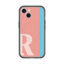 スリムプロテクションプレミアムケース with MagSafe［ オリジナル - initial color line - R pink ］