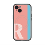 スリムプロテクションプレミアムケース with MagSafe［ オリジナル - initial color line - R pink ］