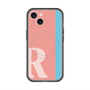 スリムプロテクションプレミアムケース with MagSafe［ オリジナル - initial color line - R pink ］